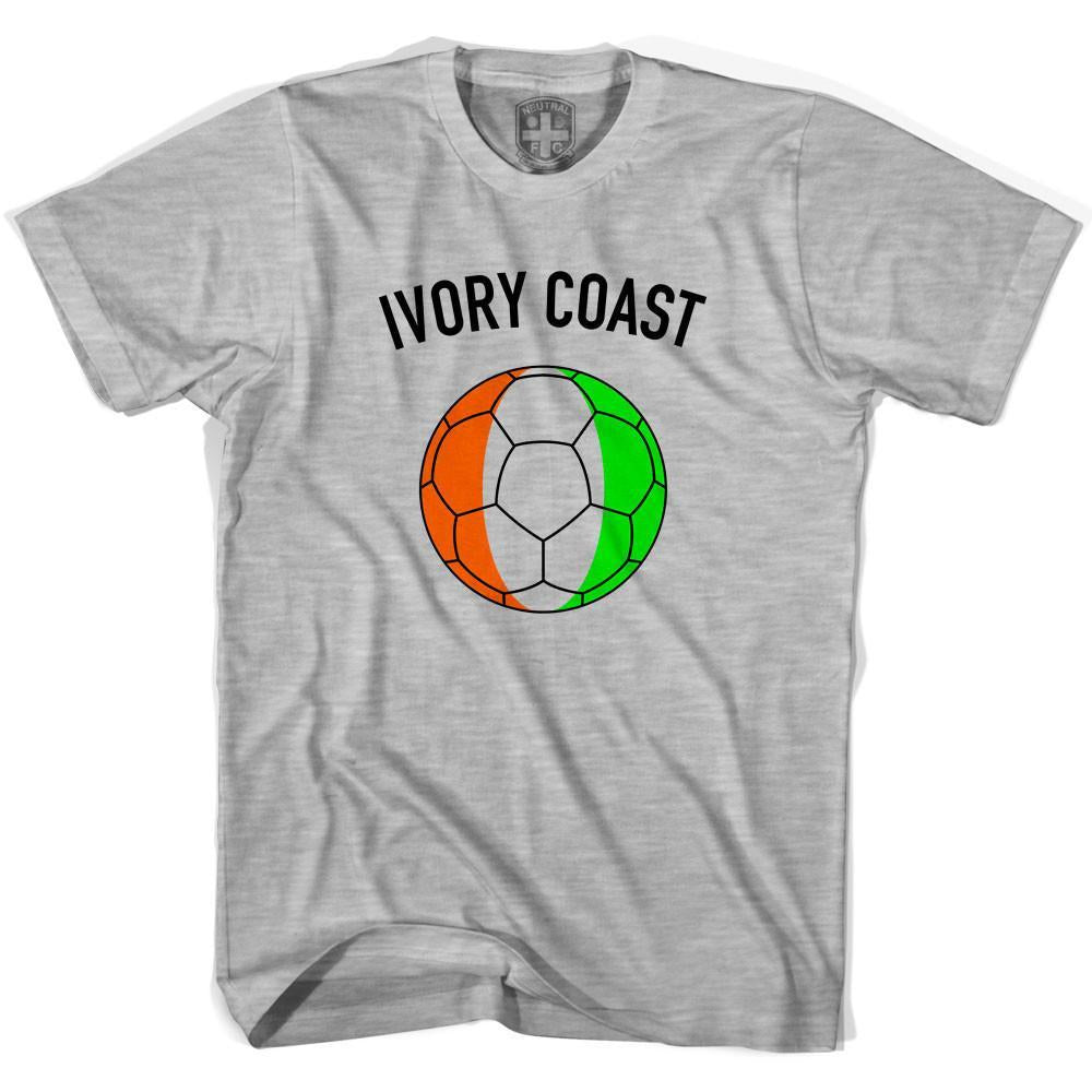 Ivory Coast Soccer Ball T-shirt-Adult product image 2