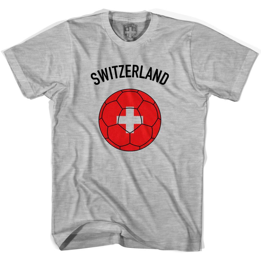 Switzerland Soccer Ball T-shirt-Adult product image 2