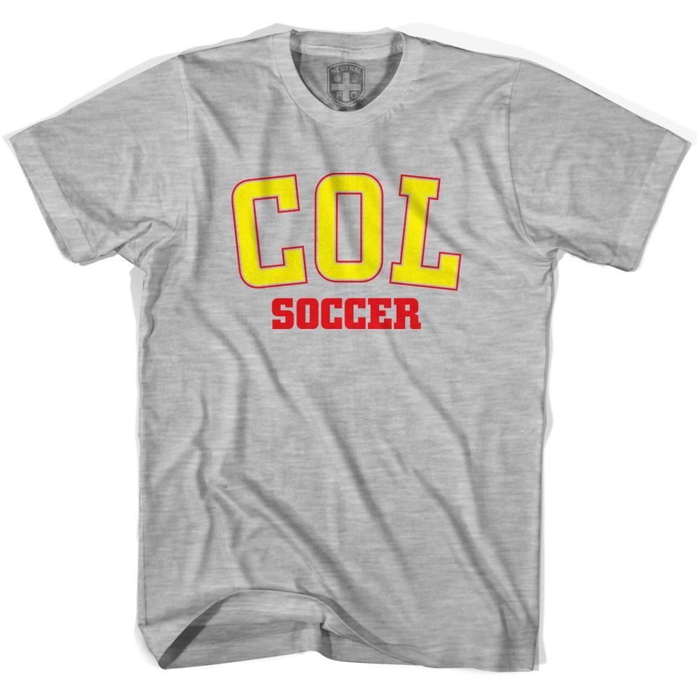 Colombia COL Soccer Country Code T-shirt-Adult product image 3