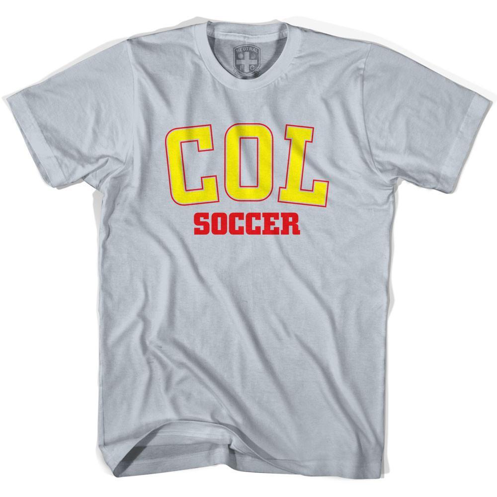 Colombia COL Soccer Country Code T-shirt-Adult product image 2