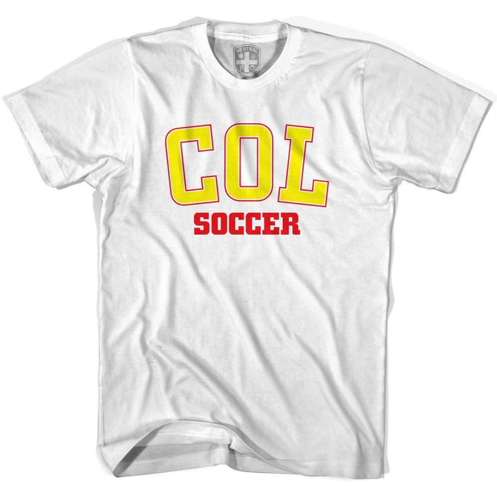 Colombia COL Soccer Country Code T-shirt-Adult product image 1