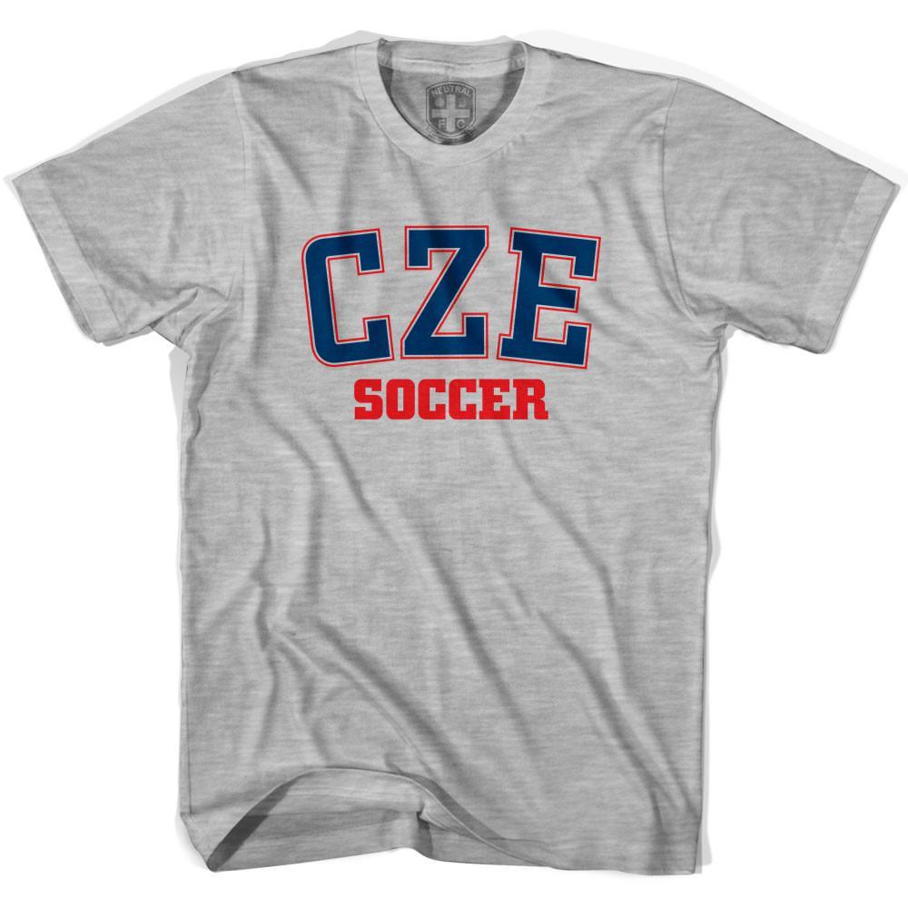 Czech Republic CZE Soccer Country Code T-shirt-Adult product image 3