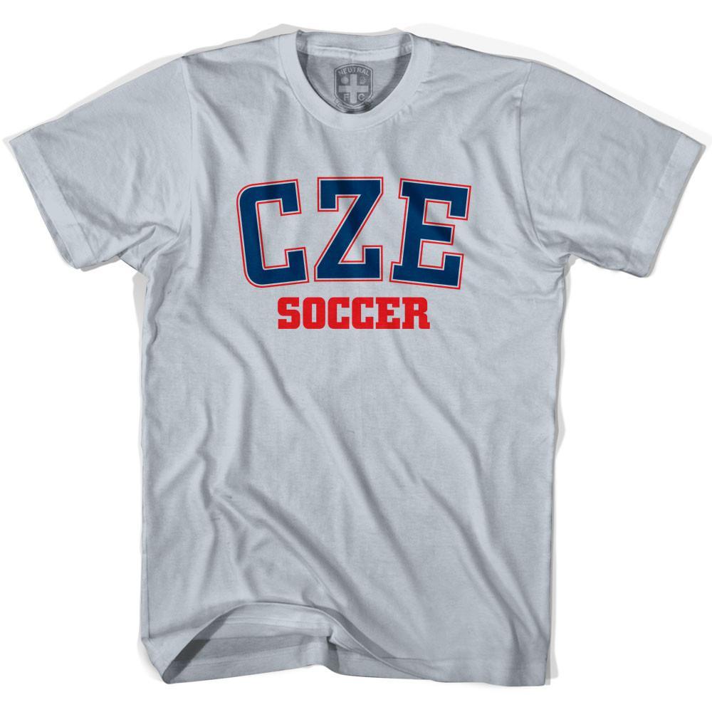 Czech Republic CZE Soccer Country Code T-shirt-Adult product image 2
