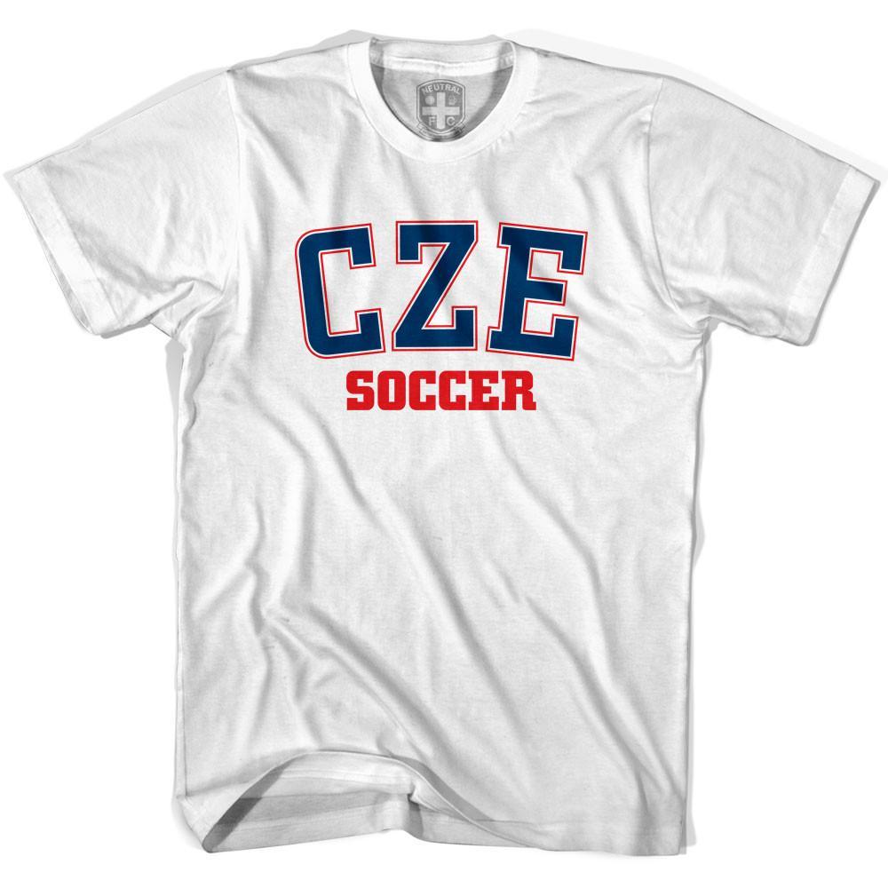 Czech Republic CZE Soccer Country Code T-shirt-Adult product image 1