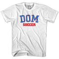 Dominican Republic DOM Soccer Country Code T-shirt-Adult product image 1