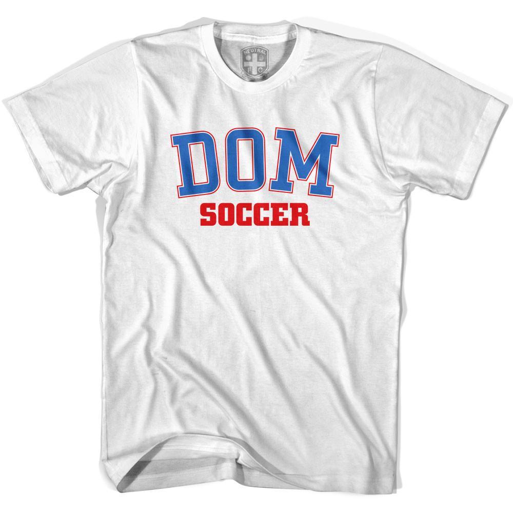 Dominican Republic DOM Soccer Country Code T-shirt-Adult product image 1