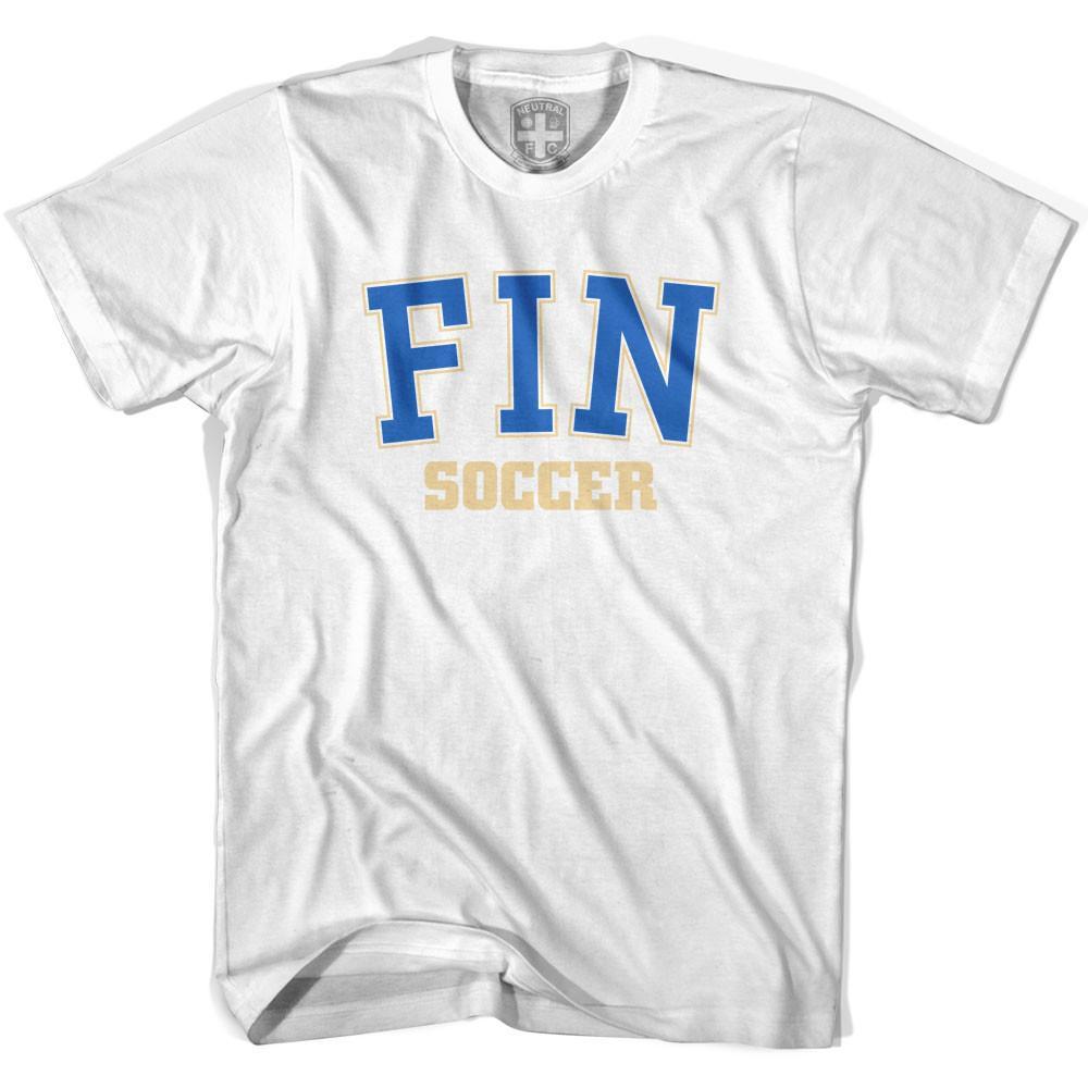 Finland FIN Soccer Country Code T-shirt-Adult product image 1