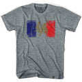 France Flag Vintage Soccer T-shirt-Adult product image 1