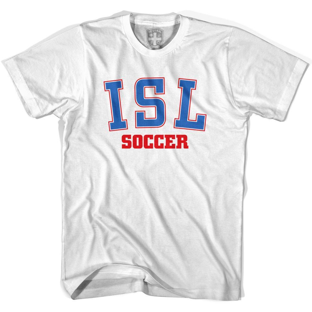Iceland ISL Soccer Country Code T-shirt-Adult product image 1