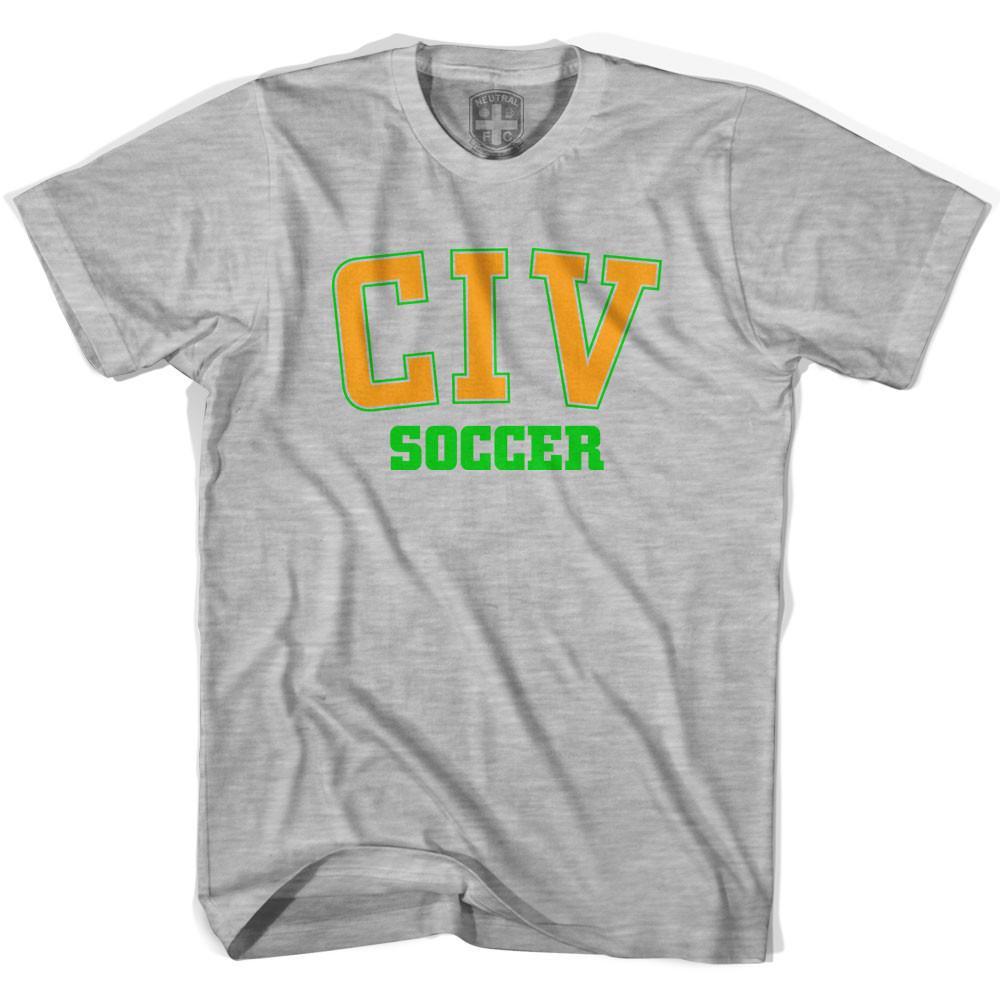 Ivory Coast CIV Soccer Country Code T-shirt-Adult product image 3