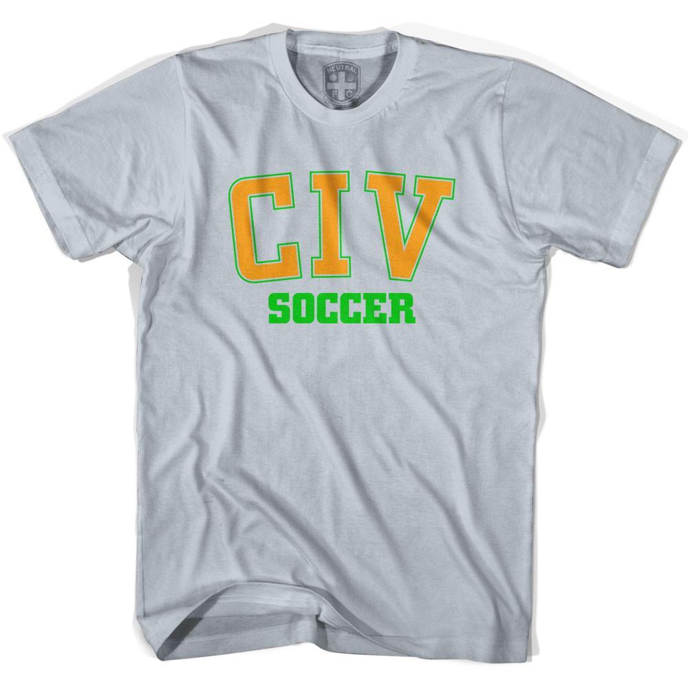 Ivory Coast CIV Soccer Country Code T-shirt-Adult product image 2