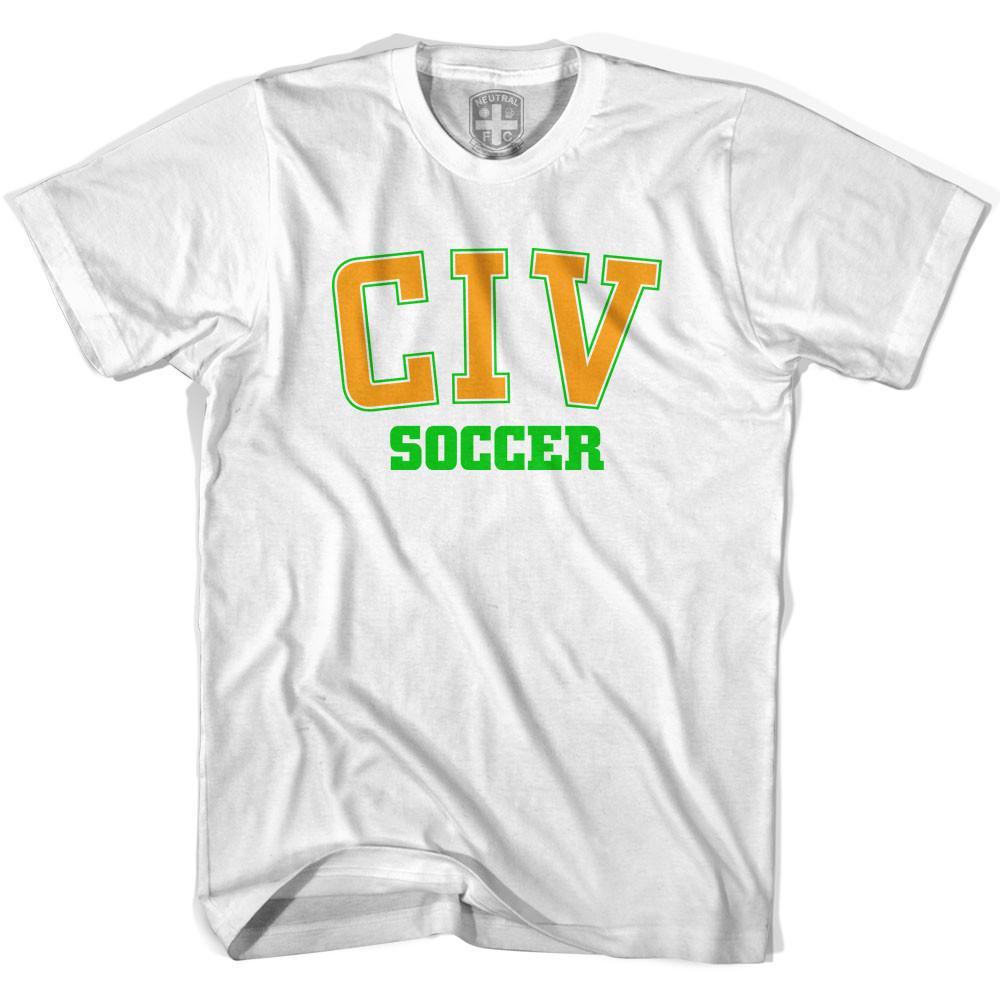 Ivory Coast CIV Soccer Country Code T-shirt-Adult product image 1