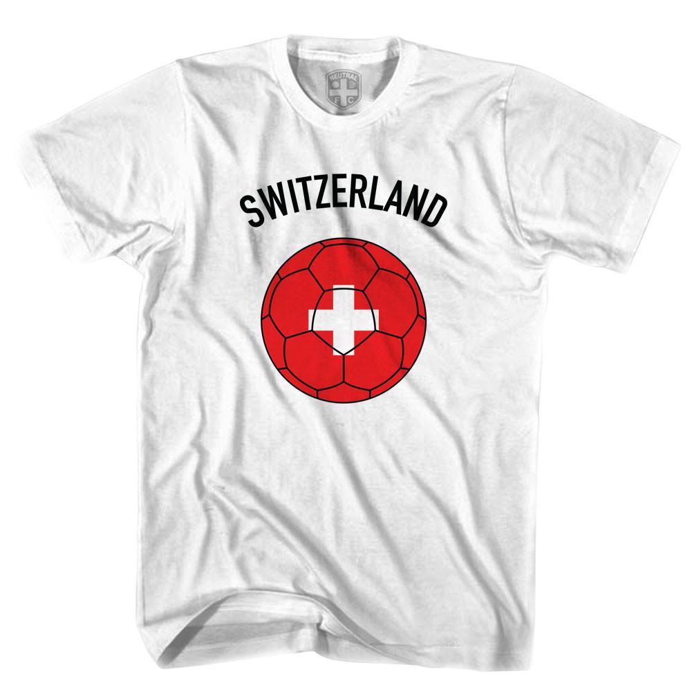 Switzerland Soccer Ball T-shirt-Adult product image 1